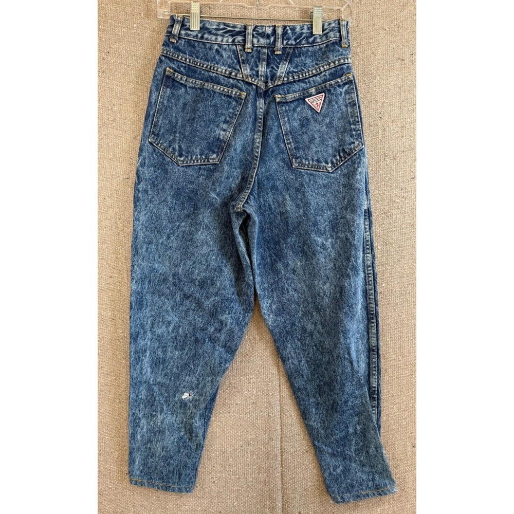VTG 1980's Guess Jeans Mom High Waisted Sz 28 Denim USA *Runs Small 28 - Picture 7 of 9